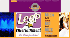 Desktop Screenshot of leepentertainment.com